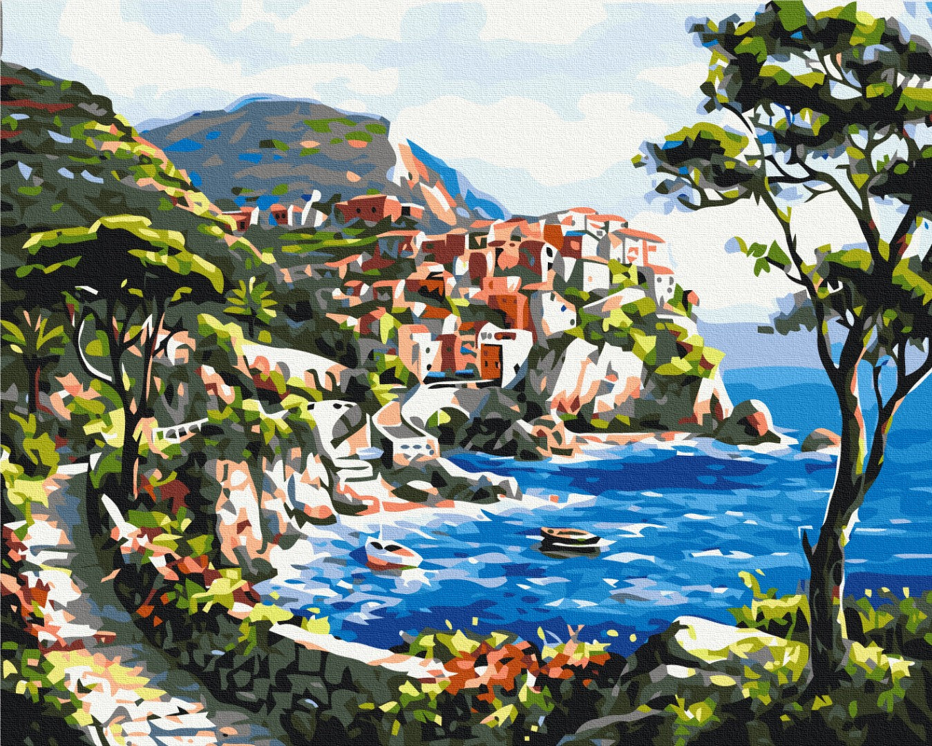 Premium Paint by Numbers “Picturesque Island”