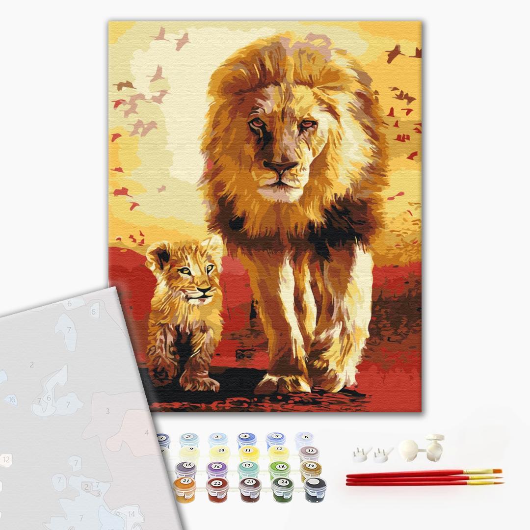 Premium Paint by Numbers “Walk in the Savannah”
