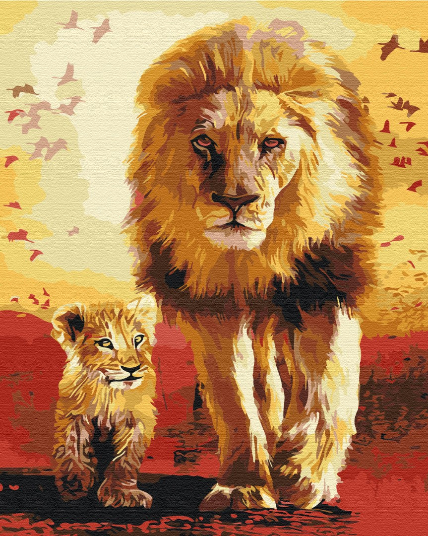 Premium Paint by Numbers “Walk in the Savannah”