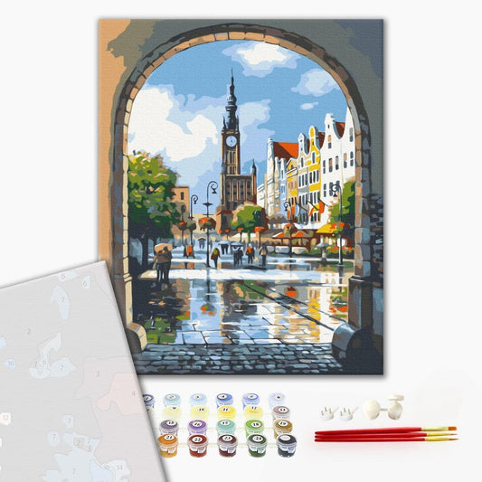 Premium Paint by Numbers “City Arch”