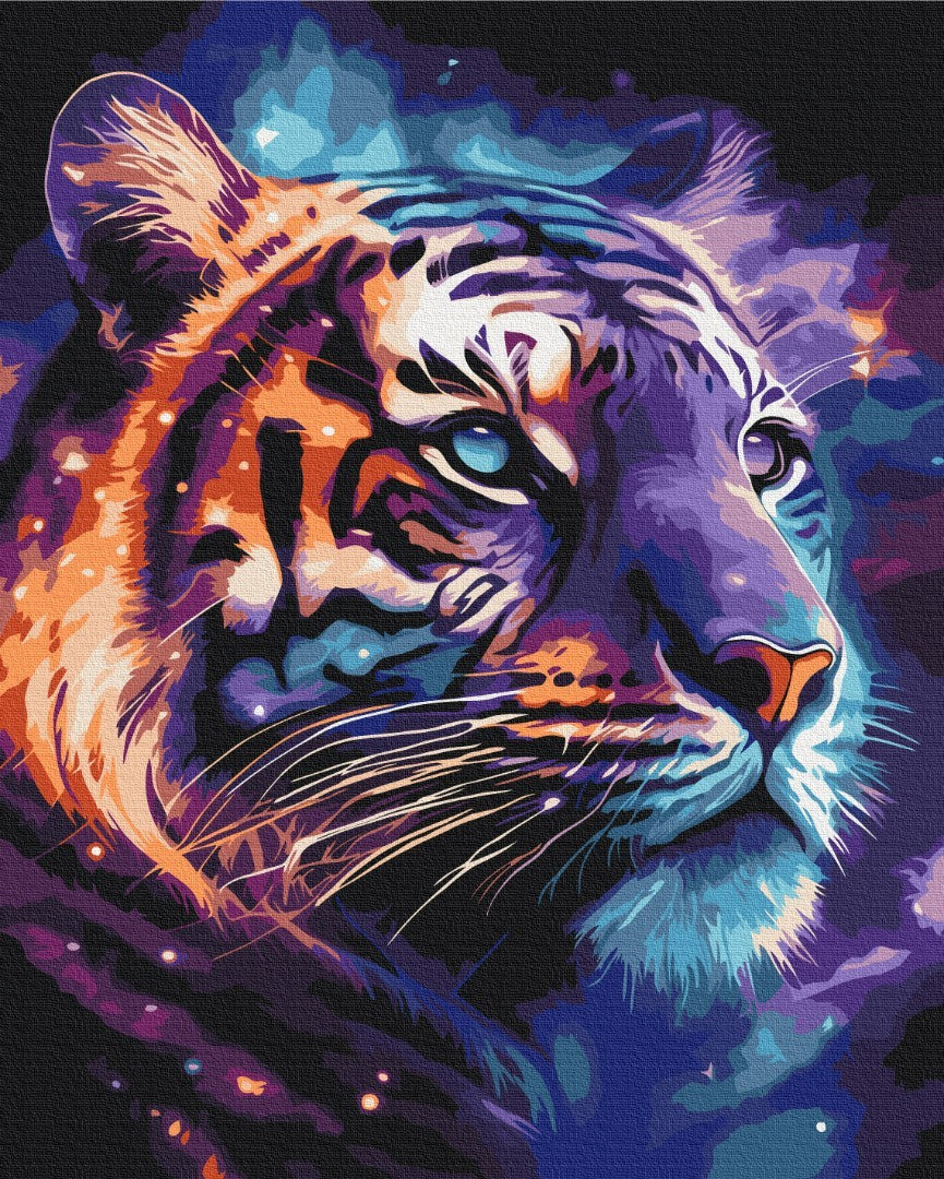 Premium Paint by Numbers “Space Tiger”