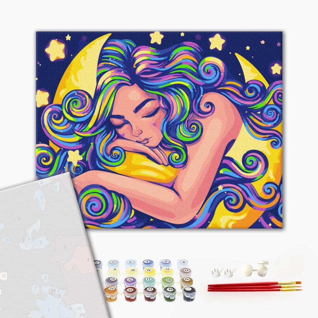 Premium Paint by Numbers “Neon Dream © Polina Skurykhina”