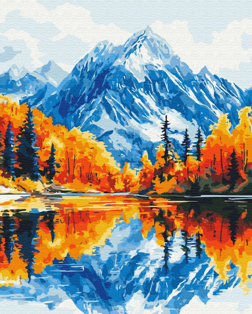 Premium Paint by Numbers “Autumn in the Mountains”