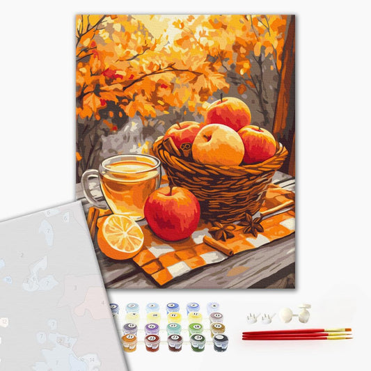 Premium Paint by Numbers “Cinnamon Apples”