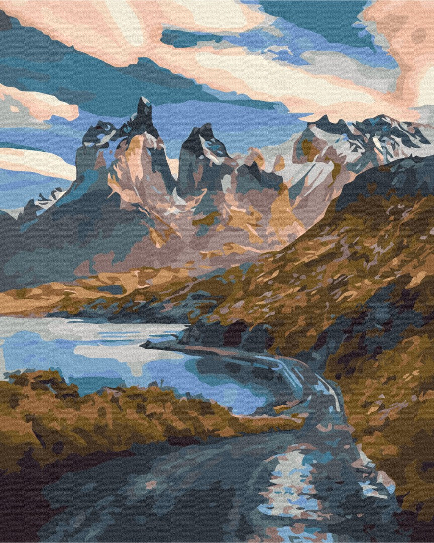 Premium Paint by Numbers “Mountain Snake”