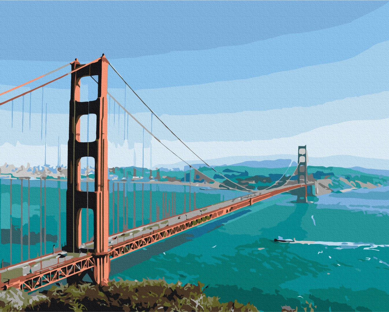 Premium Paint by Numbers “Over the Bridge to the Dream”