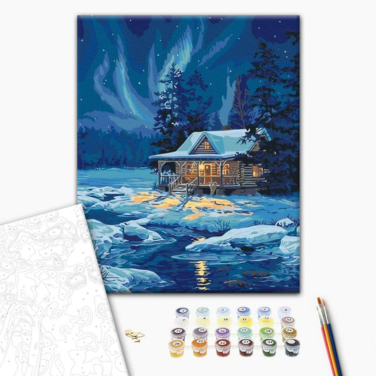Premium Paint by Numbers “Northern Lights”
