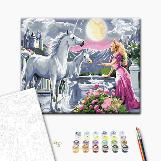 Paint by Numbers “The Princess and the Unicorns”