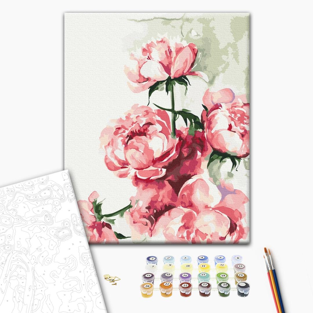 Paint by Numbers "Watercolor Peonies ©Karolina Bundash"