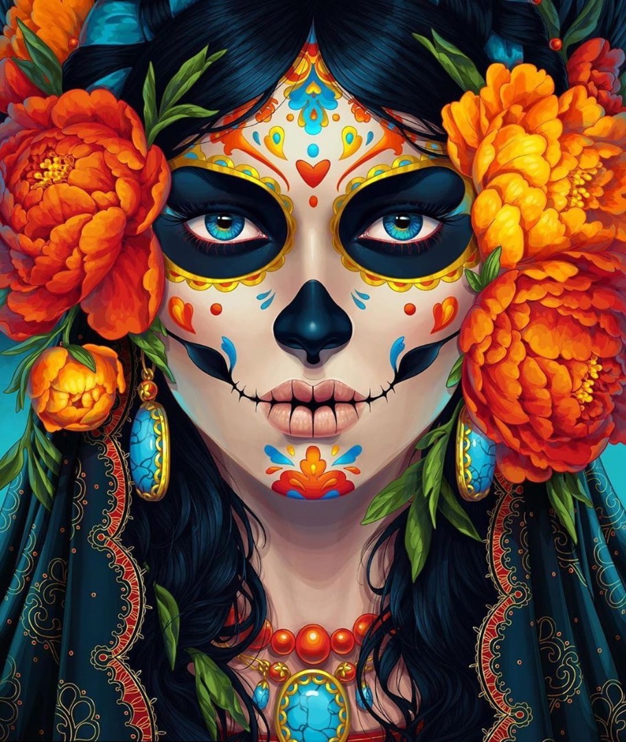 Premium Paint by Numbers “Mexico in her eyes”