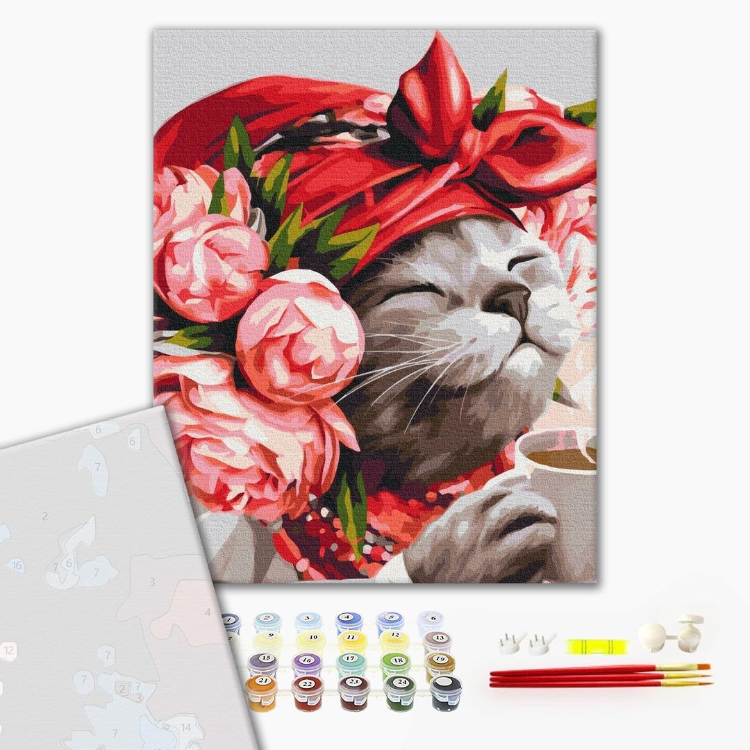 Premium Paint by Numbers “Mistress cat ©Marianna Pashchuk”