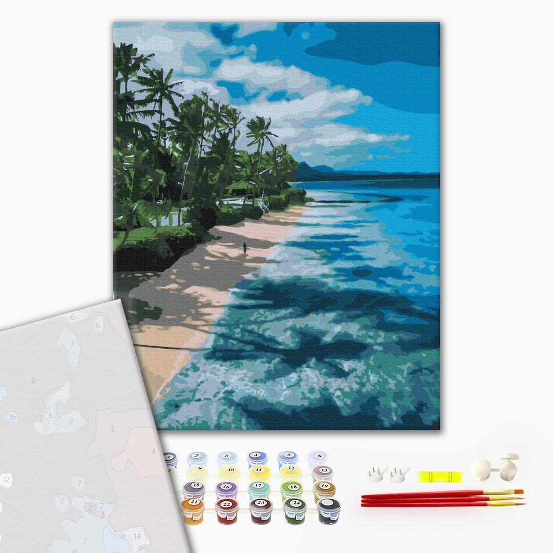 Premium Paint by Numbers “Paradise Embankment”