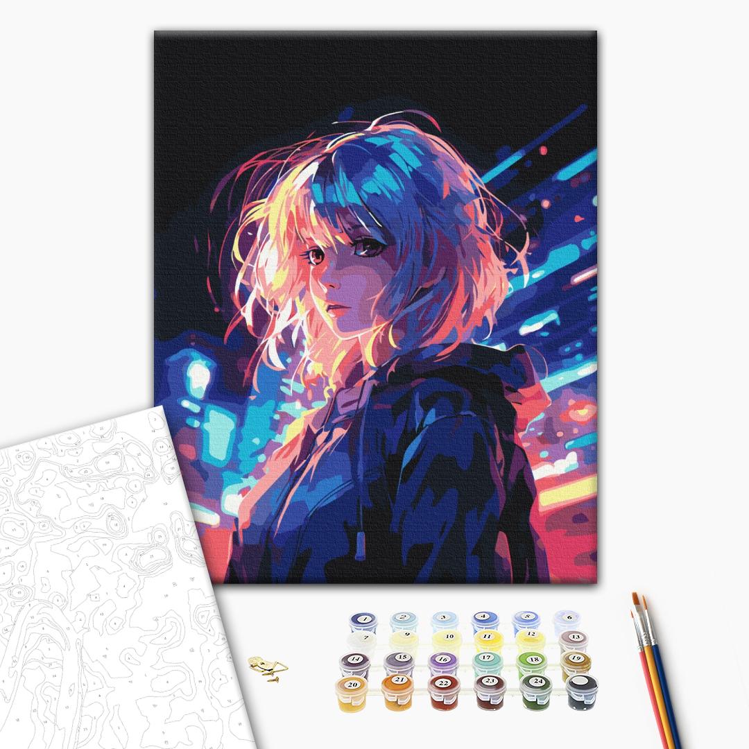 Malen nach Zahlen „Cyberpunk“