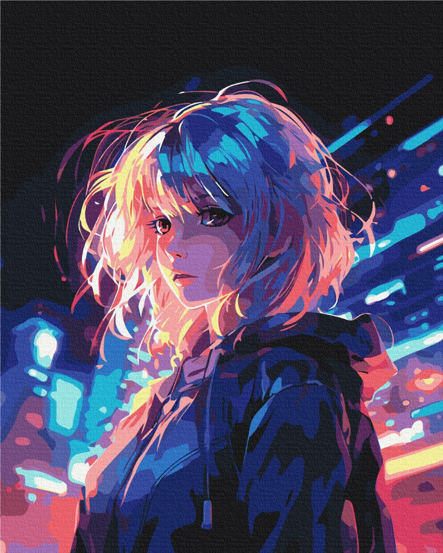 Malen nach Zahlen „Cyberpunk“