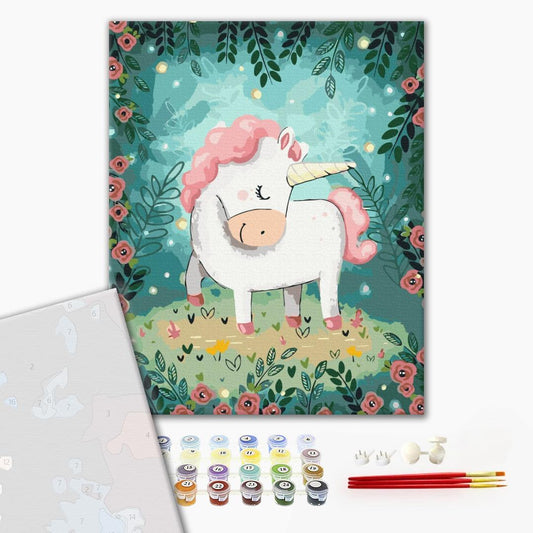 Premium Malen nach Zahlen „Einhorn“